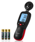 DA01 Handheld Anemometer With Data Logging And Temperature Monitor Real Time Wind Speed Meter With Backlit Display Multi Unit Wind Gauge