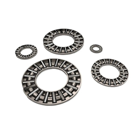 One Needle Roller Thrust Bearing With Washers For Hydraulic Rigs Drag Buster Design Pre Lubricated Bulletproof Smooth Rotation Shop Grade Reliability 80x105x6mm Axk80105 Specs with various sizes.