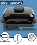 Heavy Duty Gas Fuel Tank Replacement For 208cc 163cc 5HP 6.5HP OHV Engines used in pressure washers and more, steel tank image