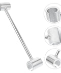 Pro Grade Heavy Duty Adjustable Door Hinge Repair Tool With Precision Hinge Adjustment Wrench in stainless steel, multiple views