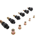 Ultimate Multi-Size Rivet Tool Set For Sheet Metal And Pipe Jobs With Threaded Nut Adapters In M3 M4 M5 M6 M8 And M10 Fits Manual Or Electric Drill Kits You Gonna Love, black and gold threaded nut adapters