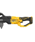Boss Level Brushless Cordless Power Drill 20 Volt Max Ready Half Inch Compact Stud And Joist Driver side view with handle and drill chuck.