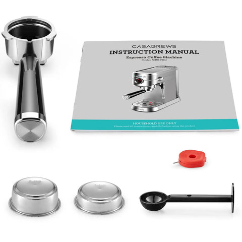 Accessories for 20 Bar Espresso Machine With Flashheat Technology Upgraded Stainless Steel Pro Grade Coffee Maker shown