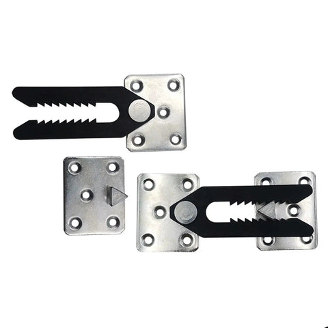 Beefy Heavy Duty Sofa Connector Clip For Sectional Couches Keeps Pieces From Sliding with rust-proof metal joint buckle in black and silver