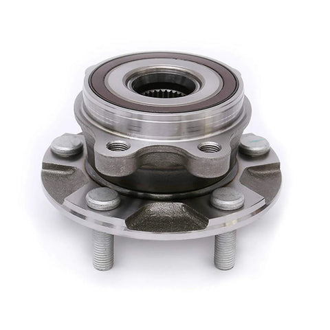 Front view of Front Wheel Bearing Hub Assembly Set for 2006 2012 Toyota RAV4 3.5L V6, 2013 2018 RAV4, 2011 2016 Scion tC Manual Transmission ISO