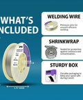 ER308L Stainless Steel MIG Wire 030 Inch 10 Pound Spool with included shrinkwrap and sturdy box for gas welding