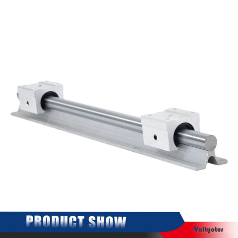 Two Piece SBR 16 Linear Guide Rails 400mm Long Set With Four SBR16UU Beefy Bearing Blocks for CNC Machines