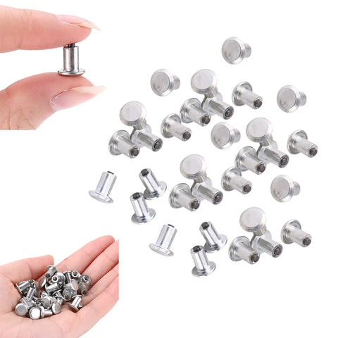 Heavy Duty Tungsten Steel Tire Spike Studs For Trucks Deliver Badass Off Road Traction And Winter Grip With Rock Solid Anti Slip Screws Easy Drill Installation in hand and on surface.