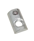 1/4-20 Steel T-Nut With Ball Spring For Aluminum Extrusion Rails, Fits 1010 Series And 1.0 Inch Base Profiles, close-up