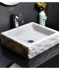 Premium Above Counter Vessel Sink For Modern Bathroom Vanity Slick Ceramic Washbasin Heavy Duty Build Easy Install Zero Fuss Indoor Or Balcony Ready Total Bath Upgrade with square design and smooth inner bowl.