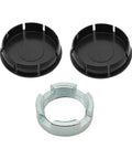 Honda ATV Swingarm Bearing Bolt Nut Seal Cap Kit Beefed Up Heavy Duty Upgrade For Recon 250 TRX250EX TRX250X FourTrax 300 Rancher 350 400 Foreman 400 450 500 Rubicon 500 Replacement Gasket Set, black caps and silver lock nut