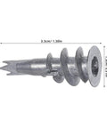 Heavy Duty Drywall Anchors Kit With M4.2 Self Drilling Screws 30 Sets Zinc Alloy Wall Fasteners 3.3cm x 1.3cm size