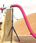 Portable 60 Inch 500W Beefy Workhorse Screw Conveyor Auger For Powder Pellets Cement And Grain High Capacity Feeder in action