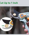Pro Grade Bypass Pruning Shears For Gardening 1 Inch Cut Capacity cutting branch