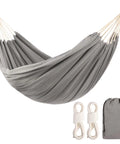 Heavy Duty Camping Hammock With 616 Lbs Weight Capacity Portable Outdoor Indoor Hammock With Carry Bag and sturdy fabric