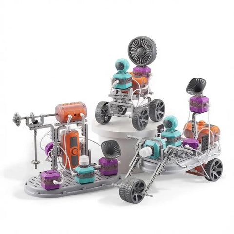 Hands On STEM Electronics Kit For Kids, Kid Friendly With 110 Projects And 210 Circuit Parts, open-ended circuit toy with three built models