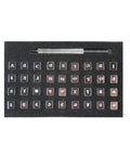Leather Stamp Kit 37 Piece Set With One Eighth Inch Tall Number And Alphabet Stamps Steel Handle Pro Grade For Leathercraft