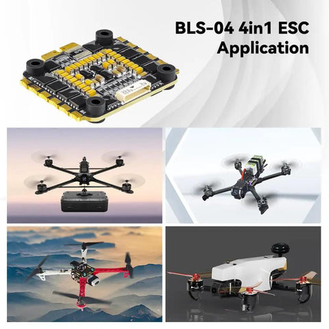 55A 4 In 1 Electronic Speed Controller For 3S To 6S Freestyle FPV Racing Drones with Dshot300 Dshot600 and multirotor application examples