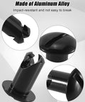 Close-up of Built Like A Tank 7075 Aluminum Quarter Turn Fasteners showcasing quick release mechanism and durable black finish.