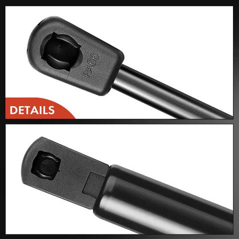Top Shelf Rear Trunk Lift Supports Pair For Buick LaCrosse 2005 To 2009 Sedan gas shock struts end fittings detail
