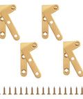 Rotatable 360 Degree Door Hinges for Doors Cabinets and Windows Heavy Duty Stainless Steel Hidden Pivot Hinges 4 Pack Smooth Quiet