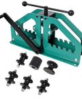 Pro Grade Manual Tube Roller Bender With 6 Dies For Round, Square And Flat Bar, Beefy Built And Ready For Action, Metal Tubing Bender
