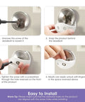 Installation guide for 2 Pack Child Proof Deadbolt Lock For Doors, easy one hand operation, universal size fits most deadbolts
