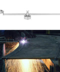 Circle Guide Wheel For Metal Cutting With Adjustable Height, Heavy Duty P80 Cutter in action, showcasing precise cuts.