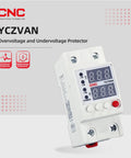 Smart Circuit Breaker With Overvoltage And Undervoltage Protection, Adjustable 80-210V Low Cutoff And 130-300V High Cutoff, 1-63A Overcurrent Guard, DIN Rail Mount For Plug-And-Play Panel Setup In Industrial Cabinets