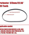Bread Maker Replacement Belt For Bread Machines 573mm 191 Tooth easy install flame retardant polyurethane
