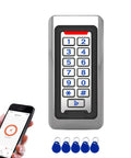 Stainless Steel Outdoor Door Access Control Keypad With Backlit Pad And Built-In Doorbell Button, Tough-As-Nails IP68 Weatherproof
