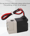 Three Way Vacuum Solenoid Valve Direct Acting Two Position Pneumatic Air Valve With Copper Coil And Polished Internal Wall