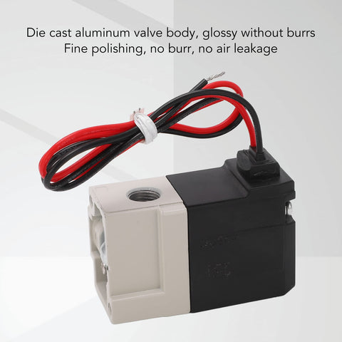 Three Way Vacuum Solenoid Valve Direct Acting Two Position Pneumatic Air Valve With Copper Coil And Polished Internal Wall