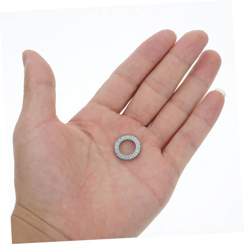 Industrial Locking Washers Featuring Double Wedge Interlocking Teeth Hella Secure Anti Vibration Grip For Automotive And Bike Repairs Locks Down Solid Heavy Duty Steel Construction
