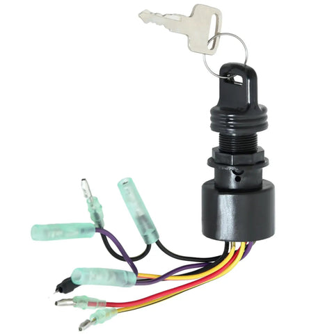 Boat Ignition Switch With Key For Mercury Mariner Outboard Motor Control Box With Two Keys Three Position Six Wire Connectors Replacement
