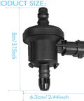 Direct OEM Replacement Vapor Canister Purge Valve 0280142500 with dimensions, fits Ford Fiesta 1.6L 2014-2019 and Focus 2.0L 2.3L