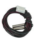 Replacement Temperature Sensor 11-0515-21 11051521 For Ice Machines, Exact Fit, Plug And Play Install, Fixes Fault Code 3 Sump Temperature Sensor Issue, 1 Year Warranty, Durable, Kitchen Grade Ice Maker Sensor, black wired probe with connector