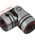Versatile Universal Joint Shaft Coupling For DIY Steering And Motor Projects 16mm To 20mm Outer Diameter Steel Linkage Connector Flexible Angled Rod Joint For Inclined Axes Durable Mechanical Coupler, alloy steel joint, 16-20 mm
