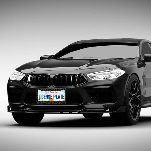 Dope Leopard Print License Plate Frames 2 Pack Aluminum Rustproof Waterproof Car Tag Frame With Screws And Caps Cheetah Style Front And Rear