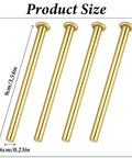 4 Pack 3.5 Inch Door Hinge Pins For Interior Wood Doors Replacement Hinges With Round Corner Design Durable Hinge Pins