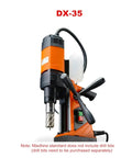 Heavy Duty Magnetic Core Drill Kit Featuring Powerful Annular Cutter Blades And 1100 Watt Motor, DX-35 model with ergonomic handles and cooling system.