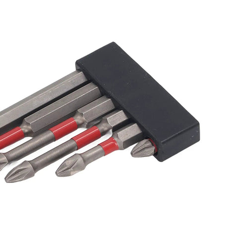 Top Tier 6 Pcs Alloy Steel Screwdriver Bits Set With Magnetic Cross Head Buffer Design For Furniture Auto And Electrical Repair Jobs in case