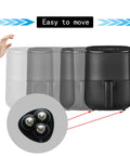 Eight Pcs Self Adhesive Mini Caster Wheels Set For Small Kitchen With 360 Degree Swivel Stainless Steel Rolling Universal Wheel on appliance
