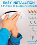 Installation accessories for 4 Pack LED Downlights With Junction Box 6 Inch Recessed Ceiling Lights 14W Dimmable 100W Equivalent 1000 Lumen