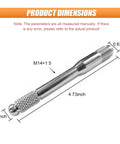 Stainless Steel Wheel Alignment Pin And Tool Kit For Most Cars, M14x1.5 size, showing dimensions for easy at-home wheel alignment