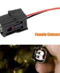 Close-up of a female connector from Honda VCM Disable Kit Harness For 3.5L V6 Engines That Fits Pilot Accord Ridgeline Odyssey