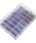 Badass Metric Socket Head Cap Screw Assortment Kit Built From Tough Carbon Steel With Hex Drives in clear storage box.