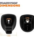 Two Pack Black Sun Visor Support Clips Direct Replacement For Dodge Avenger 2011-2014 And Chrysler 200 2011-2015 dimensions view