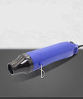 No Sweat Mini Heat Gun For Epoxy Resin And Crafts 300W Portable Handheld Dryer Tool; blue design with black nozzle.