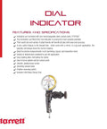 Image of Last Word Dial Test Indicator with Body Clamp, 0.030 Inch Range, White Half Shaded Dial Face, by Starrett.